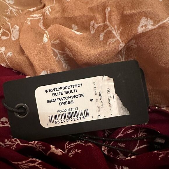 NWT RAG & BONE Sam Patchwork Maxi Dress-J11 - Picture 7 of 7